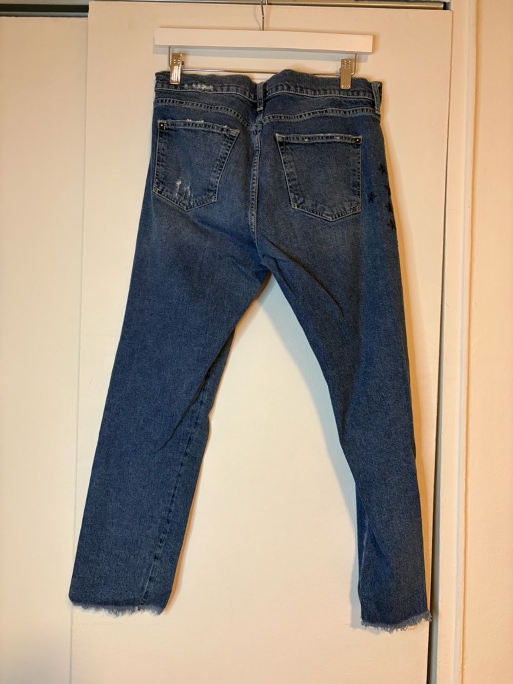 Anthropologie Pilcro the Letterpress Embroidered Boyfriend Jeans - Picture 4 of 7